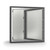 HD-5070 - 20in x 20in, Insulated Duct Door for Sheet Metal Duct HINGED - Back of Door View