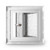 LT-4000 - 24in x 48in, Lightweight Aluminum Access Door For Drywall Walls and Ceilings - Back of Door View