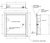 DW-5015 - 12in x 12in, Recessed Access Door for drywall - Schematic