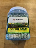 Sure Green Color Max Fertilizer (19-13-6), a container of fertilizer granules for promoting lush green foliage and maximum colorful blooms and foliage.