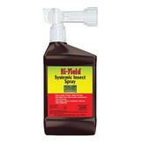 Hi-Yield Systemic Insect Spray, 1 Quart ready-to-spray bottle for pest control.