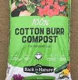 Cotton Burr Compost -  2 cf (52/p)