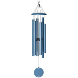 Wind River Chimes Corinthian Bells 44-inch Windchime, blue metallic wind chime with multiple tubes and a weighted bottom, outdoor decorative musical instrument. Wind River Chimes Corinthian Bells 44-inch Windchime, blue metallic wind chime with multiple tubes and a weighted bottom, outdoor decorative musical instrument.