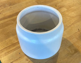Pottery - 7 " Boone Pot - White made by here at Twin Oaks Nursery & Supply
