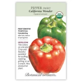 Sweet Pepper Seeds made by Botanical Interests here at Twin Oaks Nursery & Supply