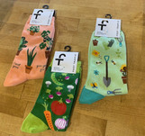 Women's Socks made by Foot Traffic here at Twin Oaks Nursery & Supply