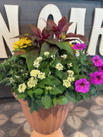 Annual Combo Flower Pot made by here at Twin Oaks Nursery & Supply