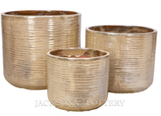 Mirza Cyl Planter made by Jackson Pottery here at Twin Oaks Nursery & Supply