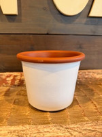 Glazed Terra Cotta - Cylinder Pot