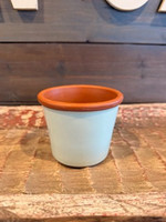 Glazed Terra Cotta - Cylinder Pot