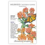 Milkweed Seeds made by Botanical Interests here at Twin Oaks Nursery & Supply