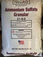 Ammonium Sulfate 21-0-0 - 50 lb made by NeuAG here at Twin Oaks Nursery & Supply