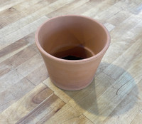Terra Cotta - Half Cono 5.5in made by Deroma here at Twin Oaks Nursery & Supply