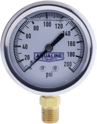 Aqualine Pressure Gauge 2 1/2"