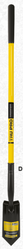 Truper Trenching Shovel 4" Fiberglass Handle made by Truper here at Twin Oaks Nursery & Supply