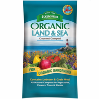 Land & Sea Gourmet Compost 1 cu ft (75p) made by Espoma here at Twin Oaks Nursery & Supply