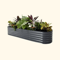 17" Tall 9 in 1 Modular Metal Raised Garden Bed Kit