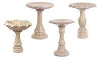 Concrete Birdbath - Assorted made by here at Twin Oaks Nursery & Supply