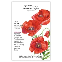 Poppy Seeds made by Botanical Interests here at Twin Oaks Nursery & Supply