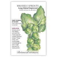 Brussels Sprouts Seeds made by Botanical Interests here at Twin Oaks Nursery & Supply