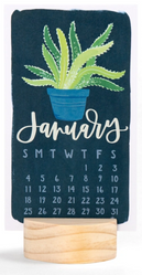 Mini Desk Calendar with Wooden Block made by 1canoe2 here at Twin Oaks Nursery & Supply