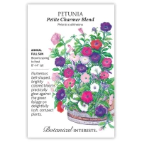 Petunia Seeds made by Botanical Interests here at Twin Oaks Nursery & Supply