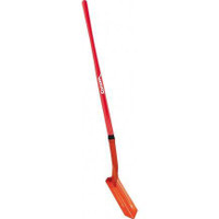 CORONA Corona 4" Trench Shovel, a bright red hand tool with a long handle and a flat, narrow digging blade suitable for trenching and landscaping tasks.
