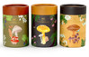1canoe2 Jigsaw Puzzles - 100 Piece Set of 3, colorful mushroom-themed puzzle tins with nature-inspired designs.