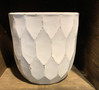 Antique Drop in Pot 8" White Asst