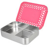 LunchBots Large Trio Stainless Steel 3 Compartment Bento Box