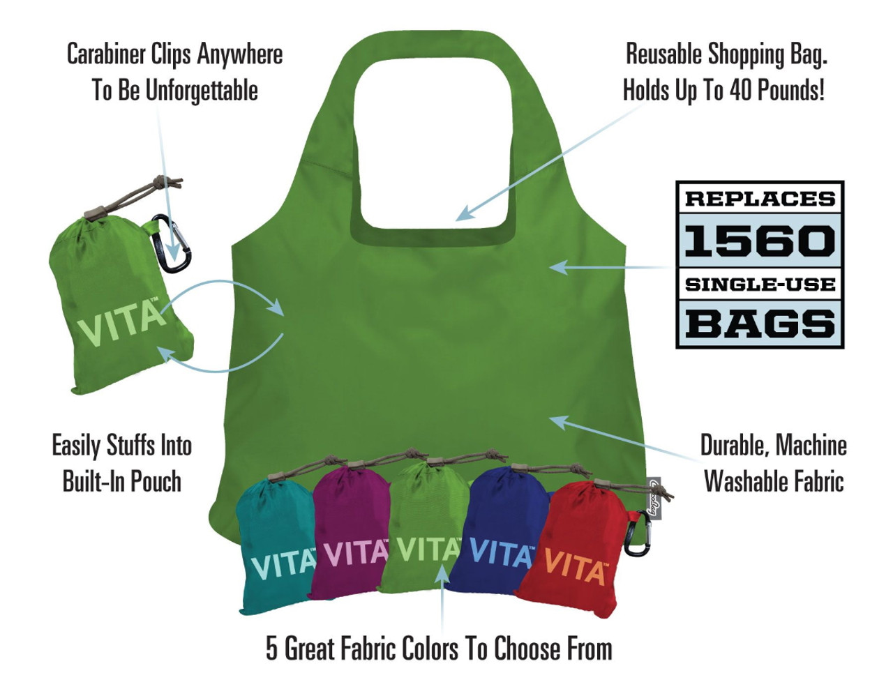 ChicoBag Vita Large Machine Washable Reusable Bag