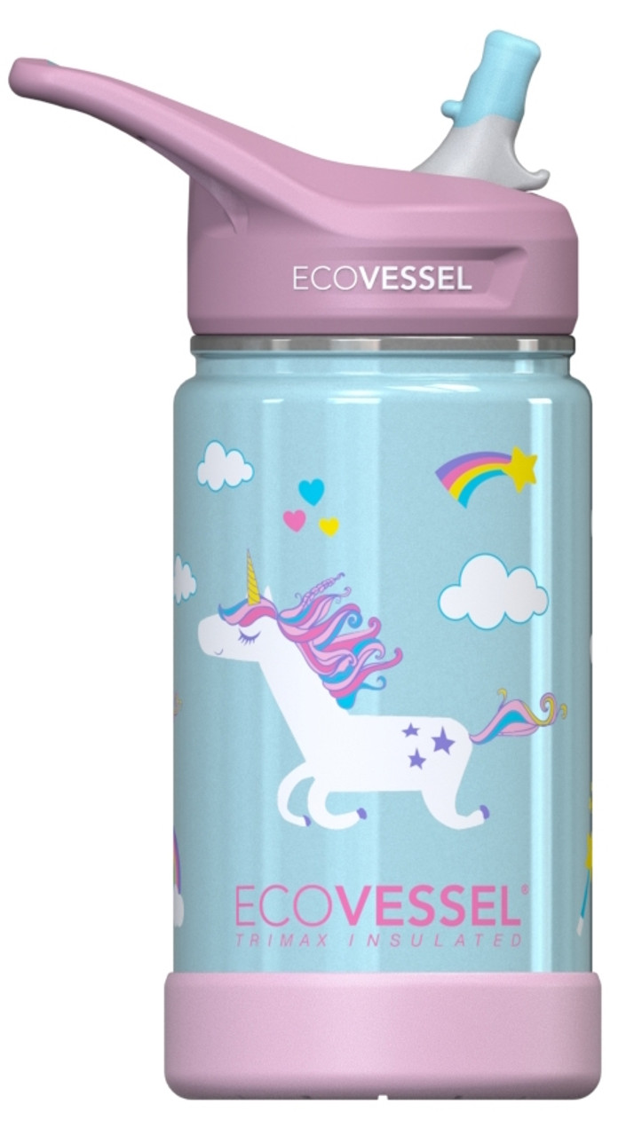 Frost 12oz Insulated Stainless Steel Kids Bottle | EcoVessel Unicorn