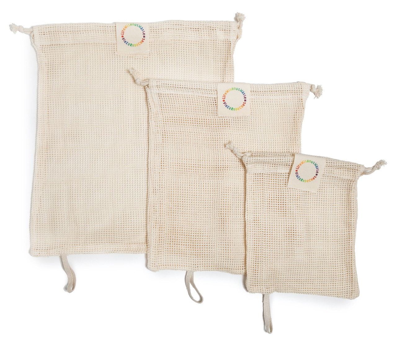 Life Without Waste Mesh Produce Bags (Set of 3)