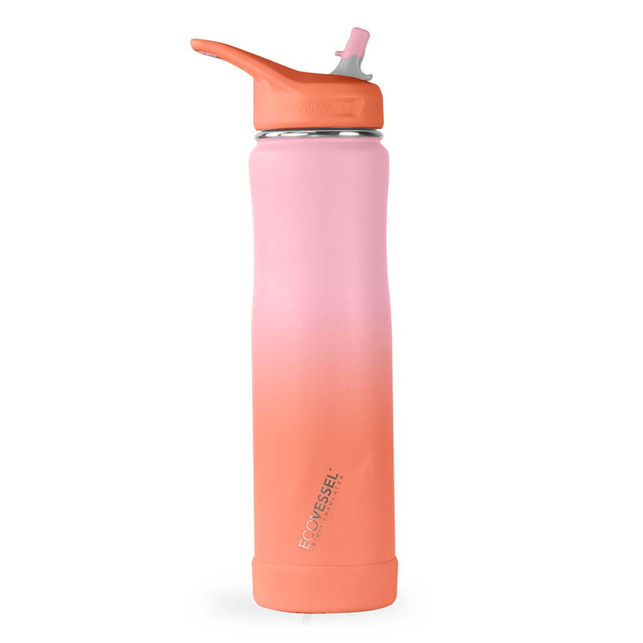 24 oz EcoVessel  SUMMIT Stainless Steel Insulated Straw Water Bottle