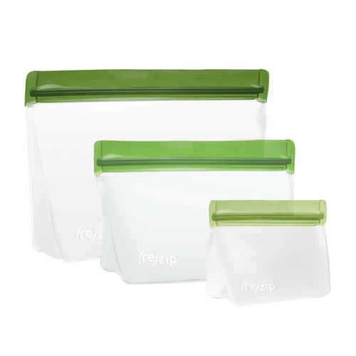 (re)zip Reusable Stand-Up Leak-Proof Bags (3-pack)