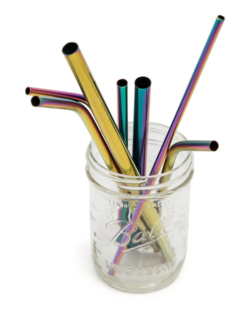 Life Without Waste Stainless Steel Straw, Rainbow