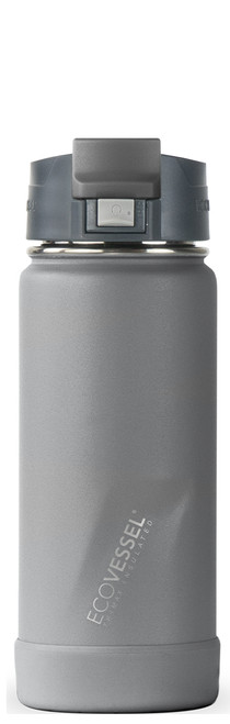 EcoVessel Transit, Trimax Triple Insulated Stainless Steel Travel Mug / Coffee Mug w/ Slider Lid & Ergonomic Handle - 12oz (Aqua Jade)