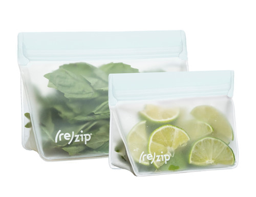 (re)zip Reusable Leak-proof Food Storage Bag Kit - Snack & Lunch - Clear -  5ct