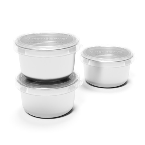 U-Konserve Stainless Steel round Food-Storage Lunch Container 5Oz - Clear  Silico