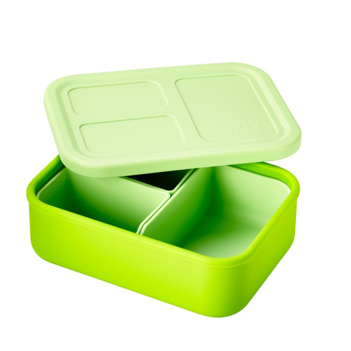 Lunchbots Build-A-Bento Medium Platinum Silicone Bento Box