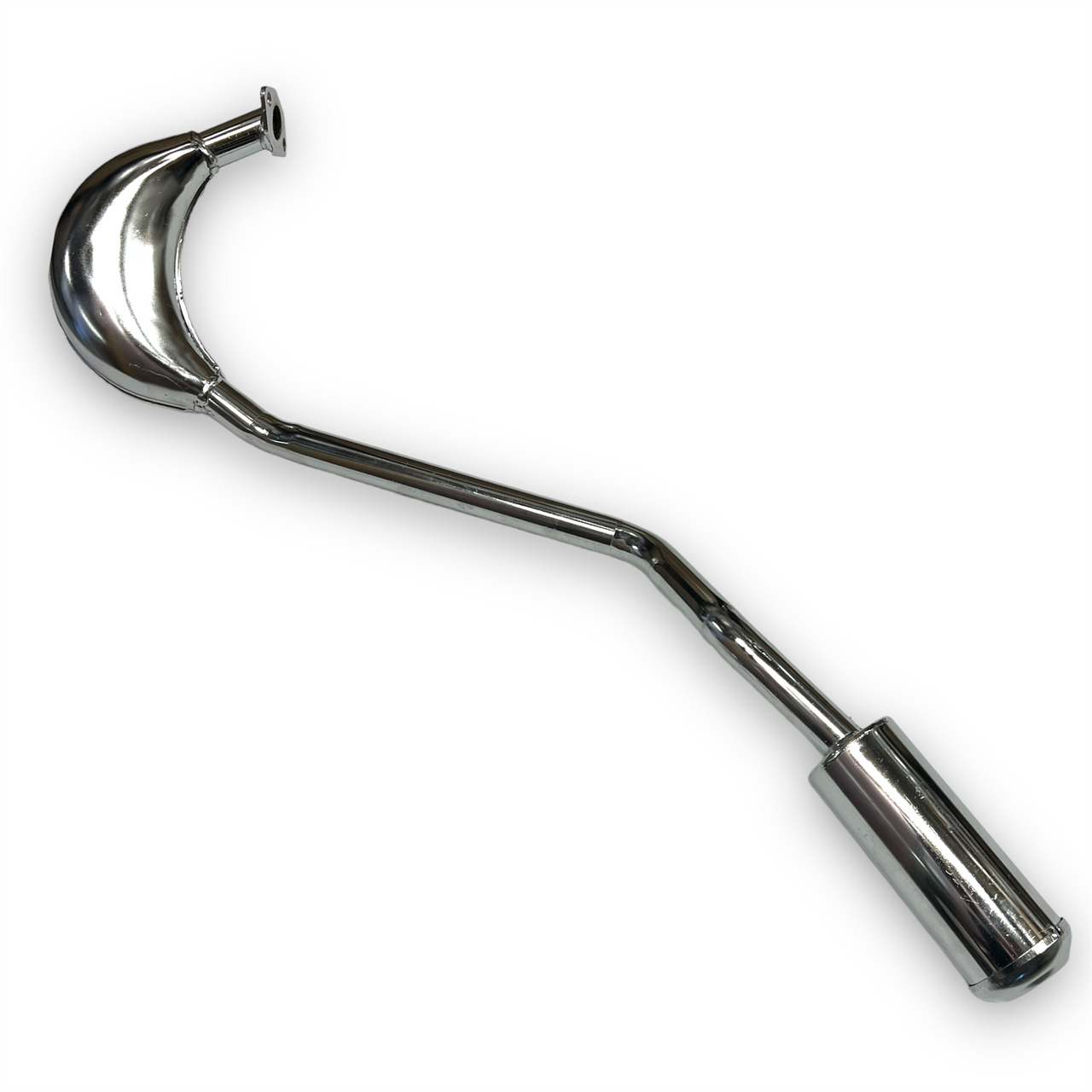 Chrome Single Mini Dirt Bike Exhaust Red Circles Motorcycles Limited