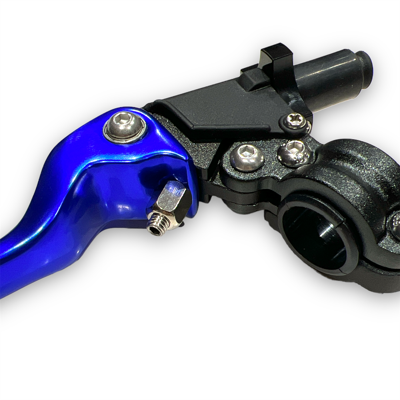 Universal 22mm Motorcycle Brake & Clutch Lever Set – Blue Aluminum