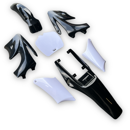 Black Mini Apollo Dirt Bike Bike Plastics Kit New Black Mini Apollo Dirt Bike Bike Plastics Kit New