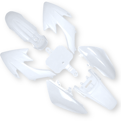 White CRF50 Pit Bike Plastics set