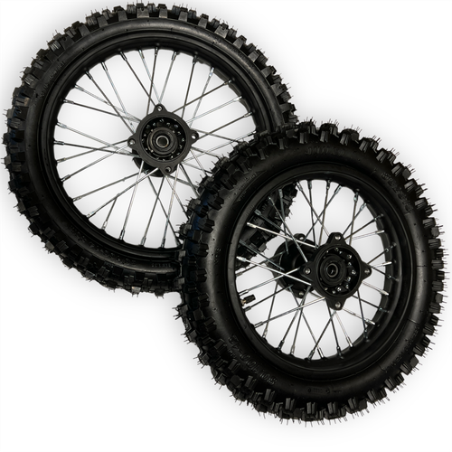 14 / 12 Pit Bike Wheel Set With Tyres