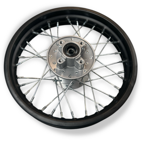 Black 12" Classic Pit Bike Rear Wheel