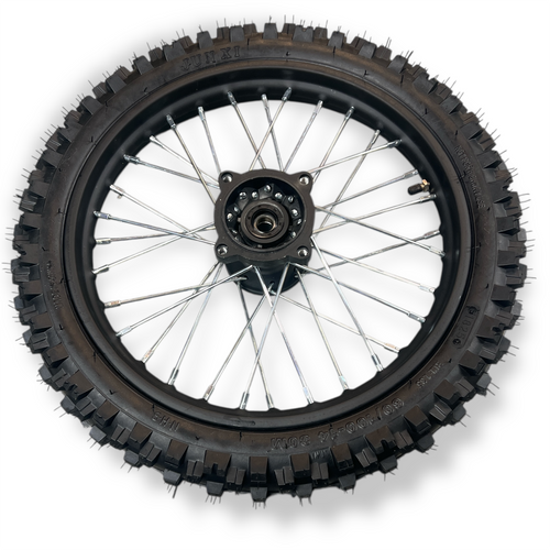 Black 14" SDG Pit Bike Front Wheel With Tyre