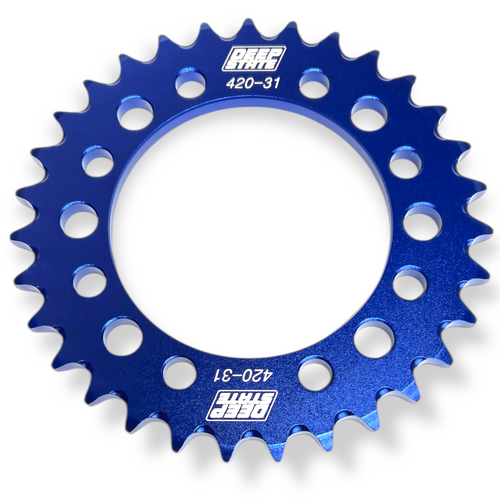 DEEP STATE 31 Tooth 420 SDG Pit Bike Rear Sprocket - BLUE