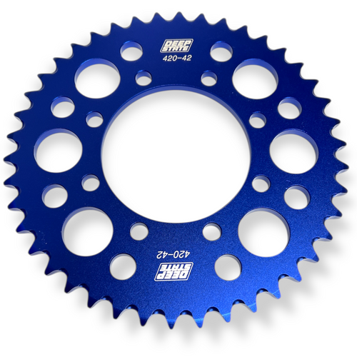 DEEP STATE 42 Tooth 420 SDG Pit Bike Rear Sprocket - BLUE