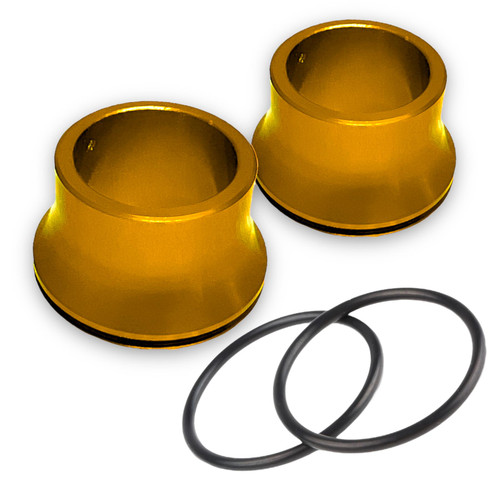 Gold CNC SurRon Chain Front Wheel Spacers